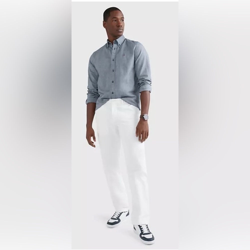NWT Tommy Hilfiger THFlex Fabric Dress Pants - White - size 38 x 32”